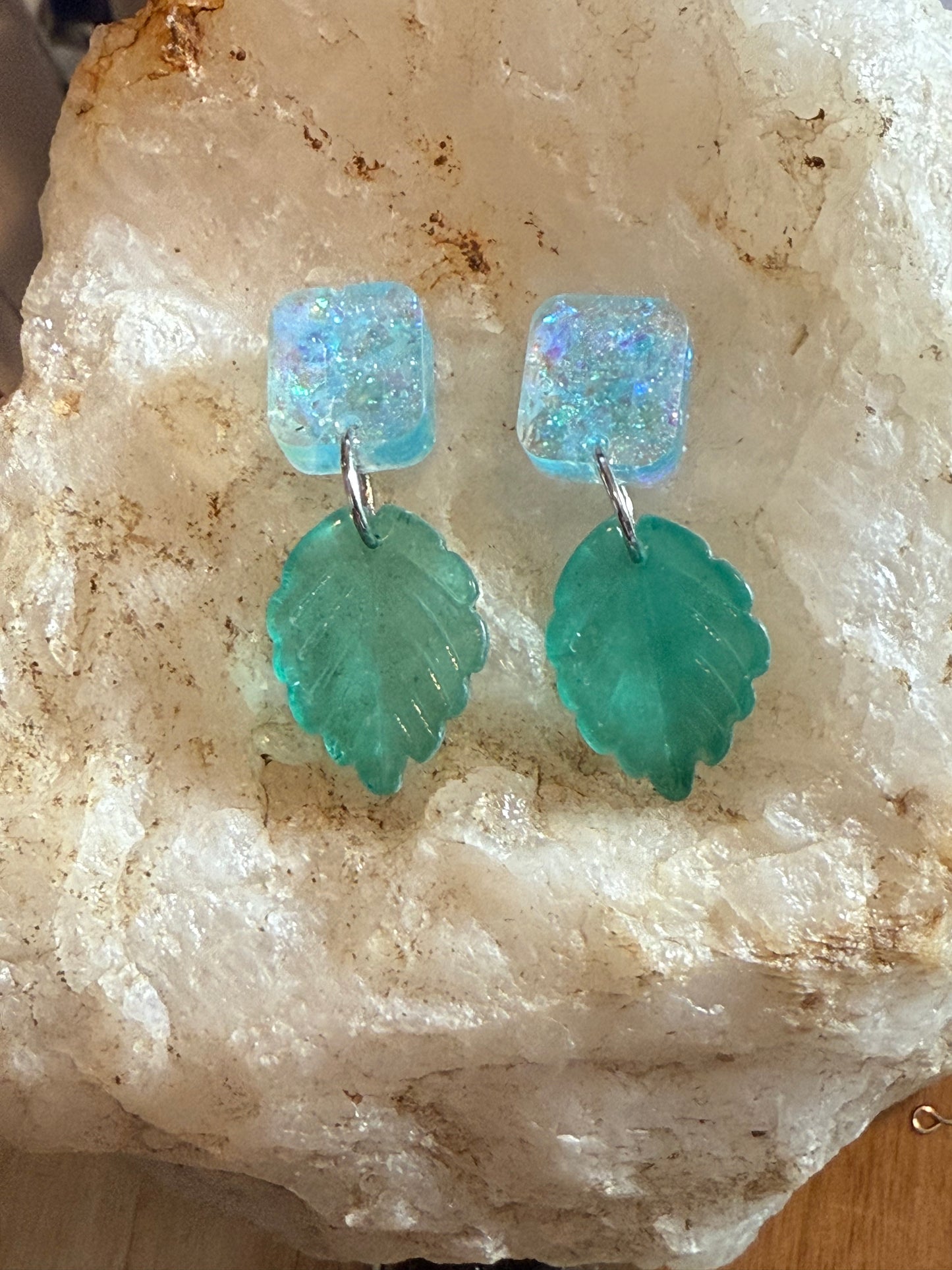 Forest Fae Leaf Drop Earrings