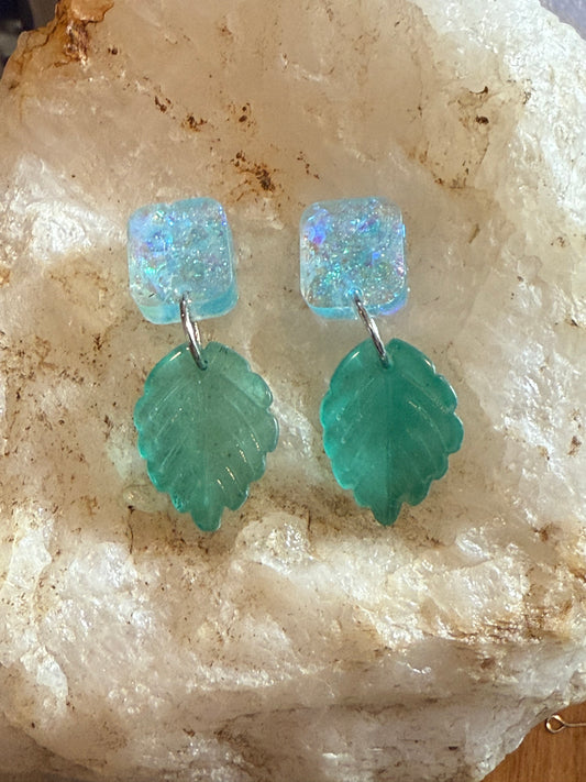 Forest Fae Leaf Drop Earrings